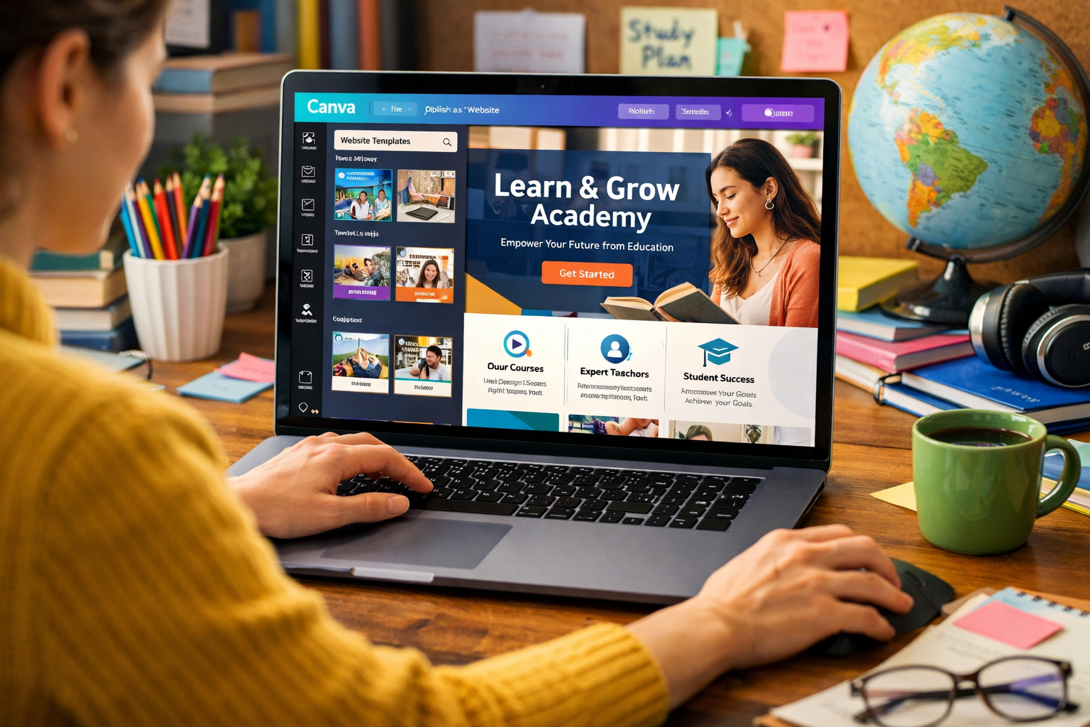 Creación de Páginas Web Profesionales SIN Programar Código con Canva